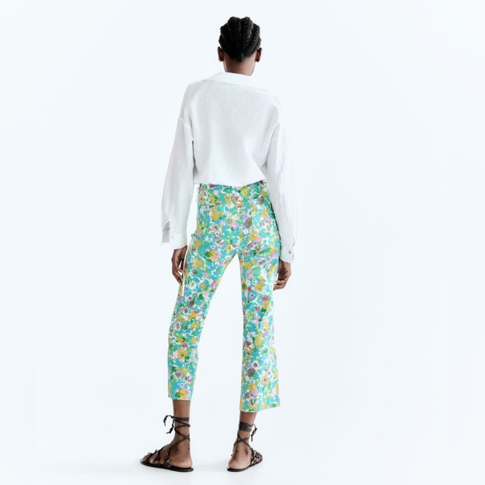 Zara Floral Pants - Picture 2 of 13